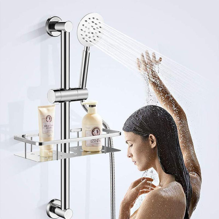 Justerbar dusjhodeholder for glidestang | Luvikno