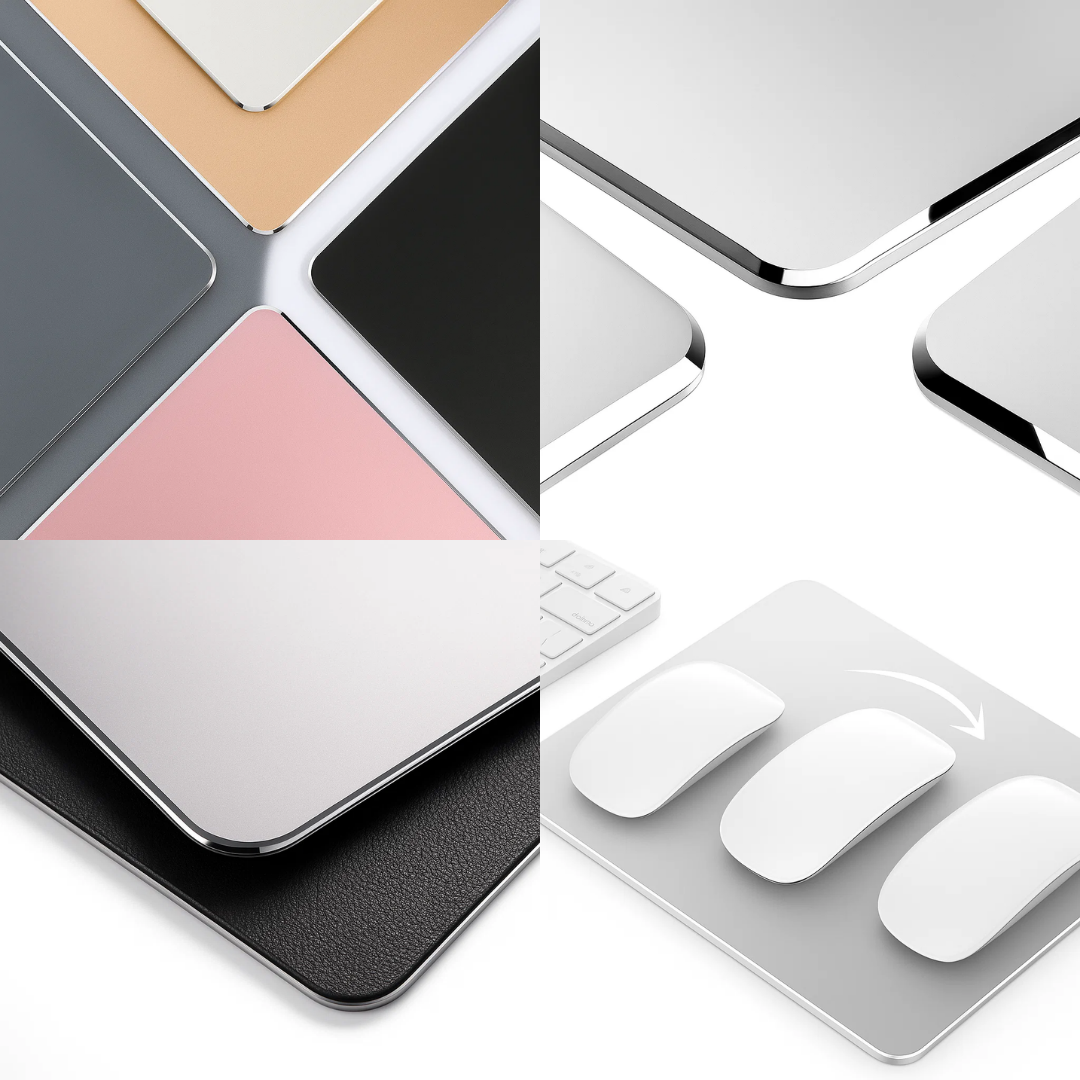 Precision Glide – Rigid Aluminium – Non-Slip Stability – Durable Easy-Clean Surface – Work & Gaming Use Luvikno