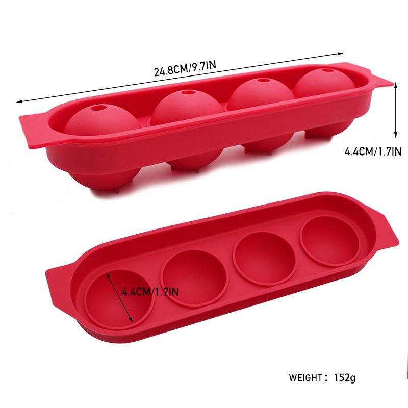 Silicone 4-Ball Iskule Maker Mold | Luvikno