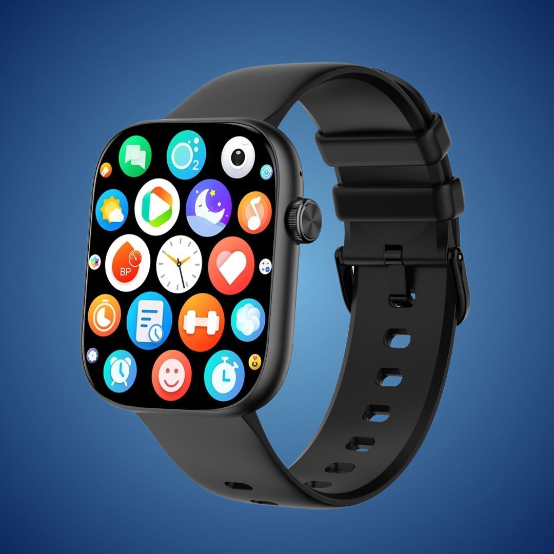 FitTrack Pro Advanced Smartwatch - Tilpassbare funksjoner | Helse- og treningsovervåking Luvikno
