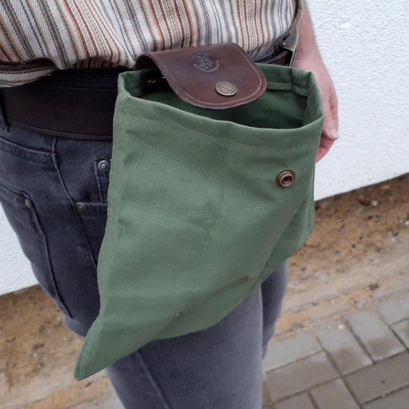 Dimoohome™ Lærrete og kanvas bushcraft bag | Luvikno