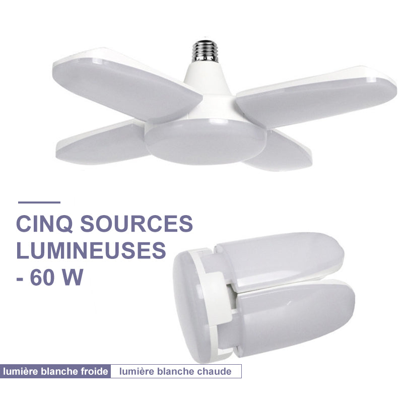 Foldbar deformert universal garasje lampe | Luvikno