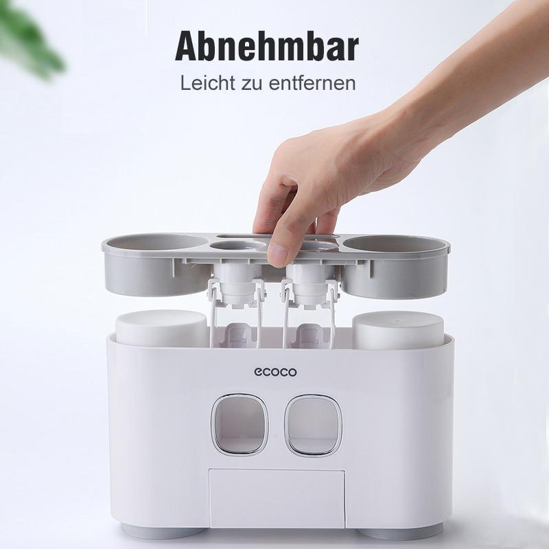 Automatisk tannbørsteholder og tannkremdispenser sett | Luvikno