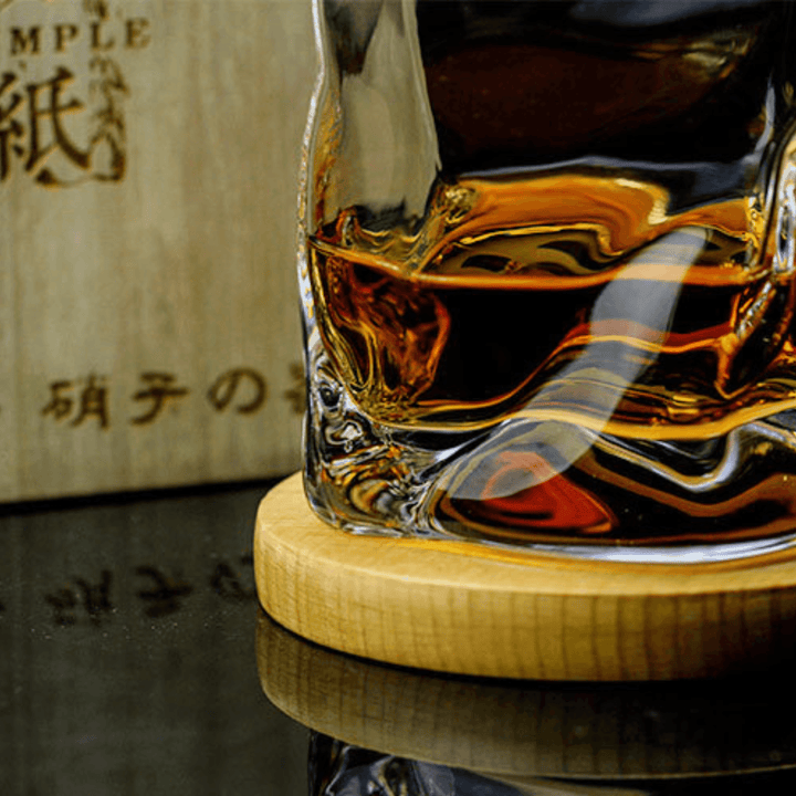 Japansk Edo Kiriko Krumpe Kropp Whisky Glass | Luvikno