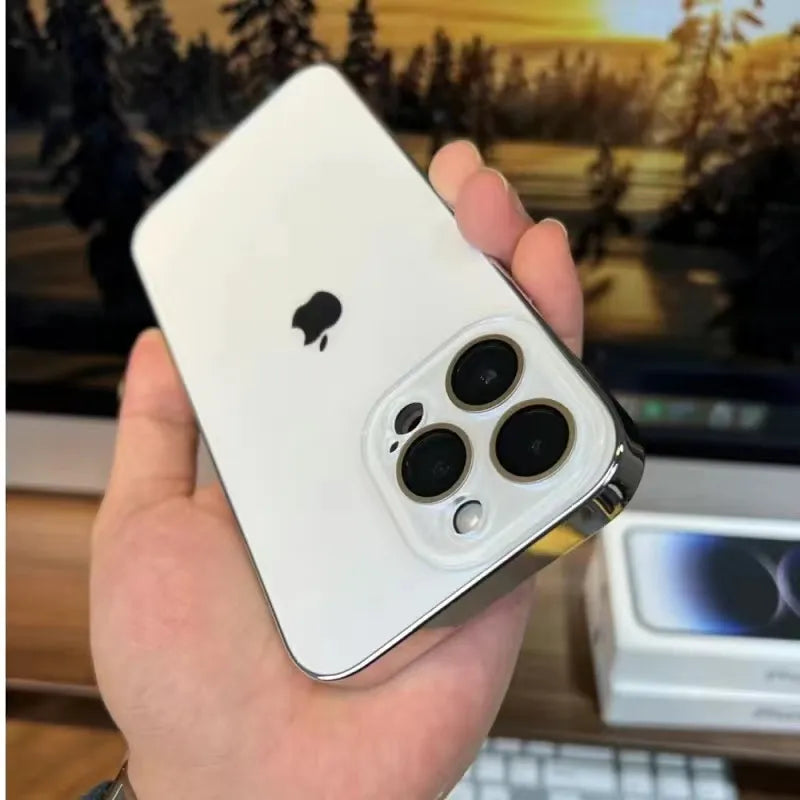 Luvikno | Elico Lakkert Matt Akryl Herdet Glass iPhone Beskyttelsesdeksel