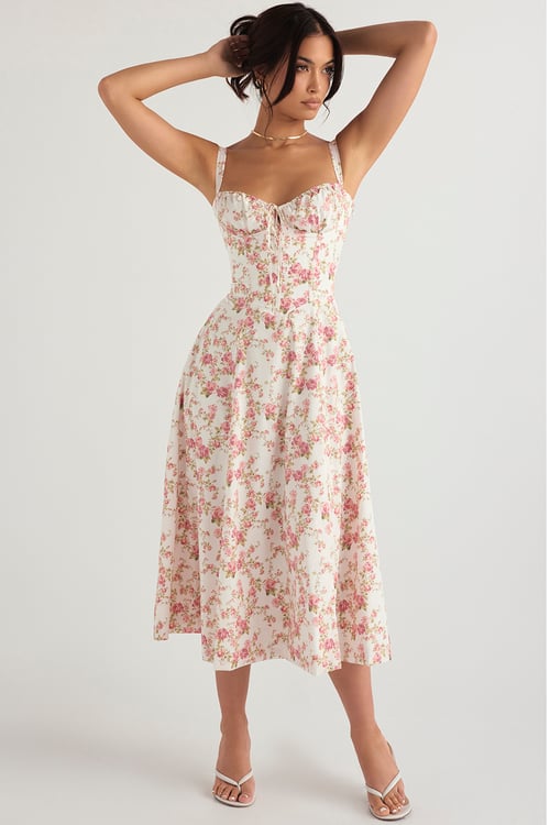 Luvik | Elegant Kukka-mallinen Mekko