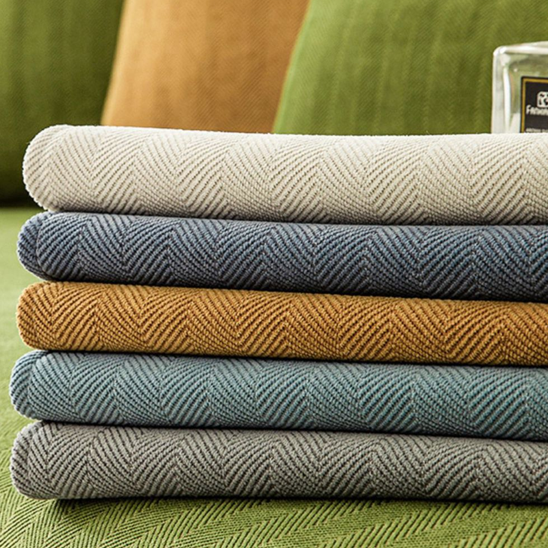 Herringbone Chenille Stoff Møbelbeskytter Sofatrekk | Luvikno
