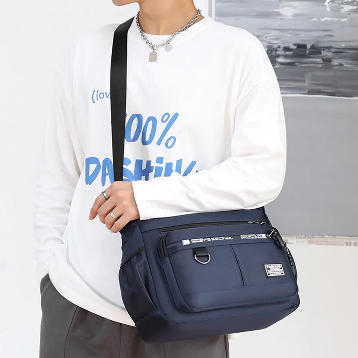 Herre messenger bag med flere lommer | Luvikno