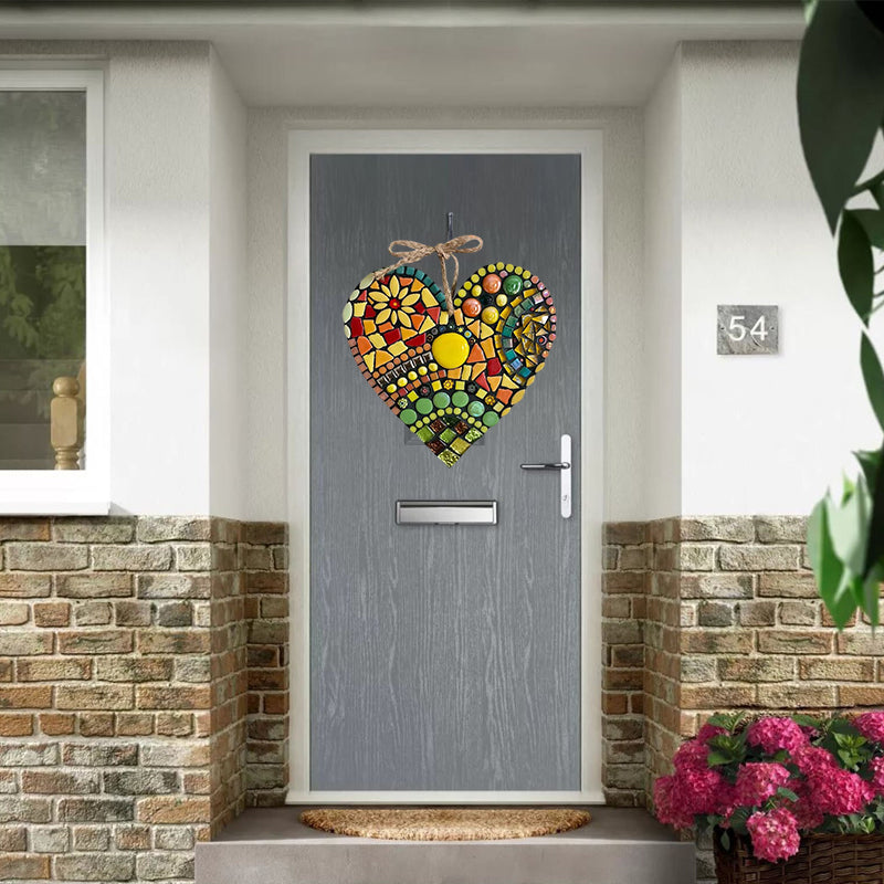 Large Garden Mosaic Heart Decoration | Luvikno