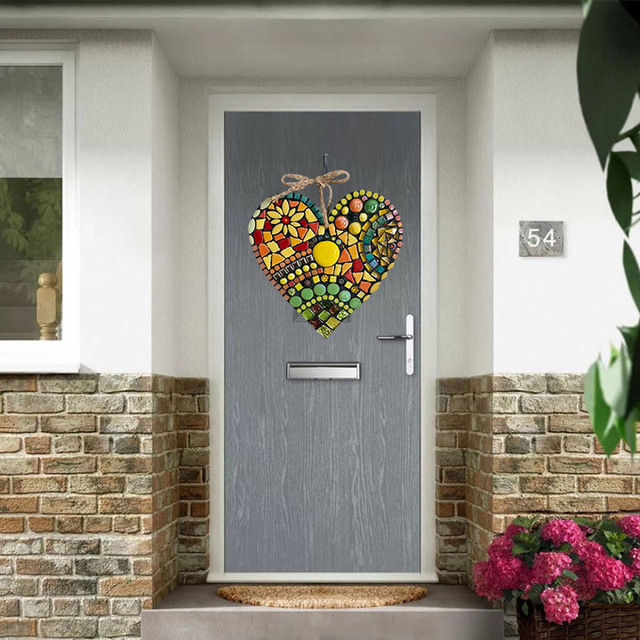Large Garden Mosaic Heart Decoration | Luvikno
