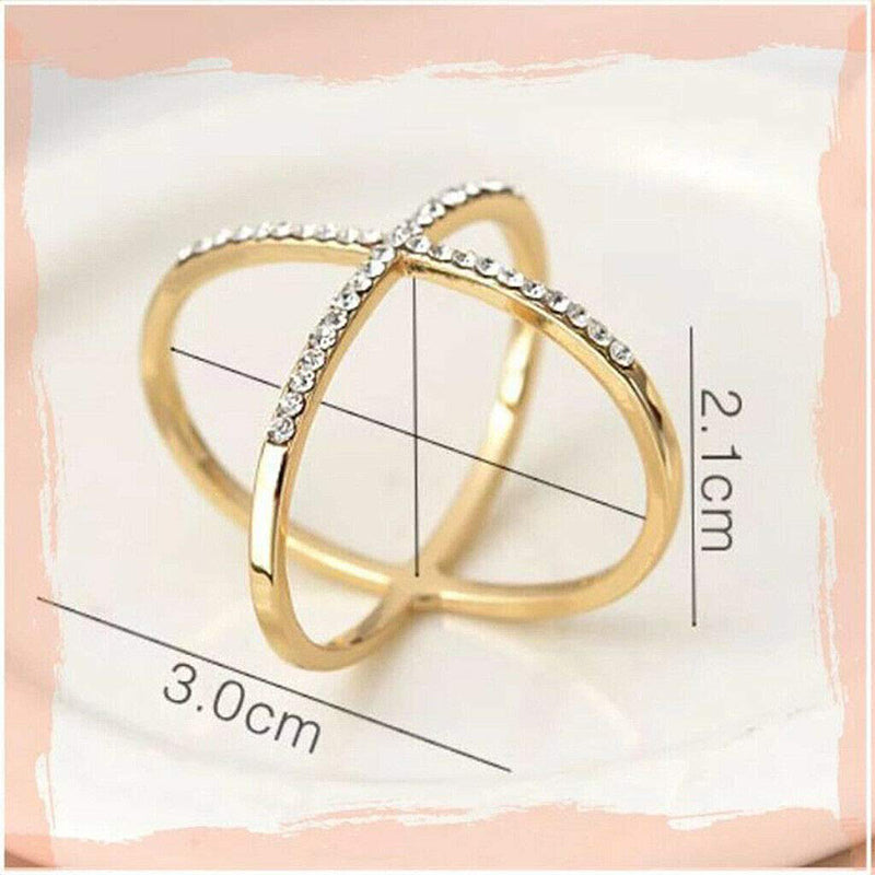 Skjerf Loop Ring Rhinestone Inngjelt | Luvikno