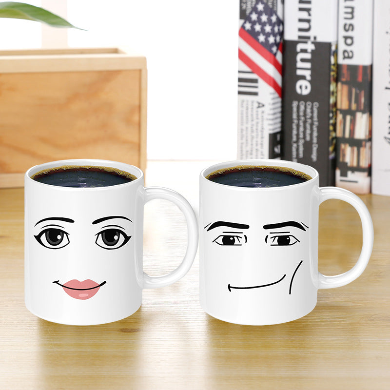 Emoji Printet Keramisk Krus | Luvikno