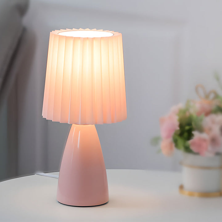 GlasDimm | Elegant USB dimbar bordlampe med glassbase | Luvikno