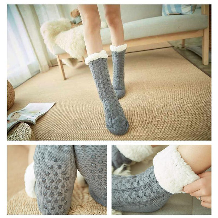 Sokker Vinter Varme Anti-Slip Tykk | luvikno
