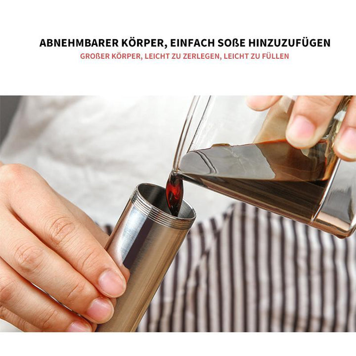 304 Marinade Injector laget av rustfritt stål for marinering av kjøtt på kjøkkenet | Luvikno