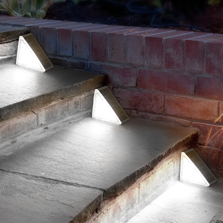 Trekantet Intelligent Vanntett LED Solutend Step Lighting | Luvikno