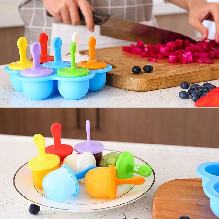 Mini silikon iskrem mold sett | Luvikno