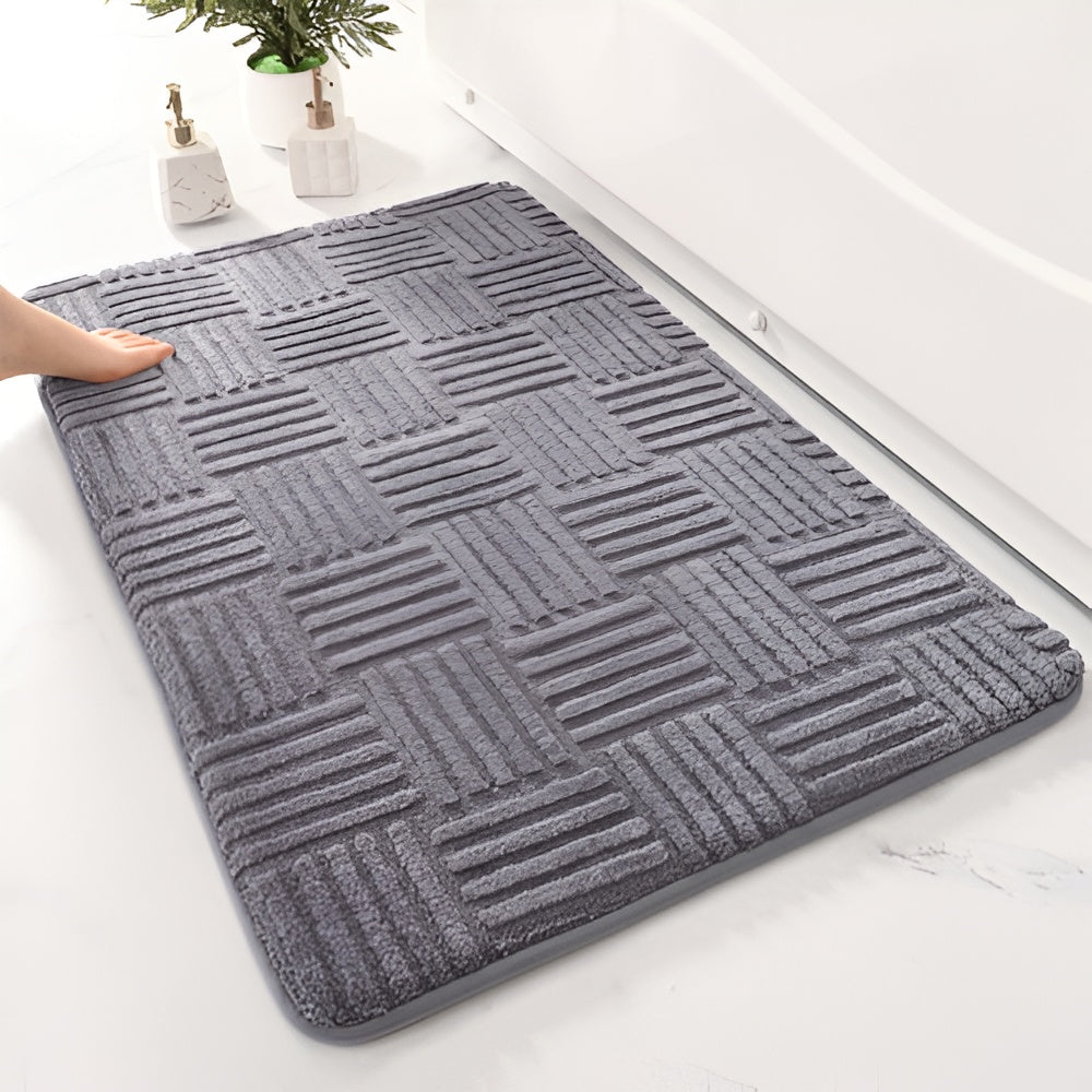 Luvikno | Vivid Grid Absorberende Bade Matte