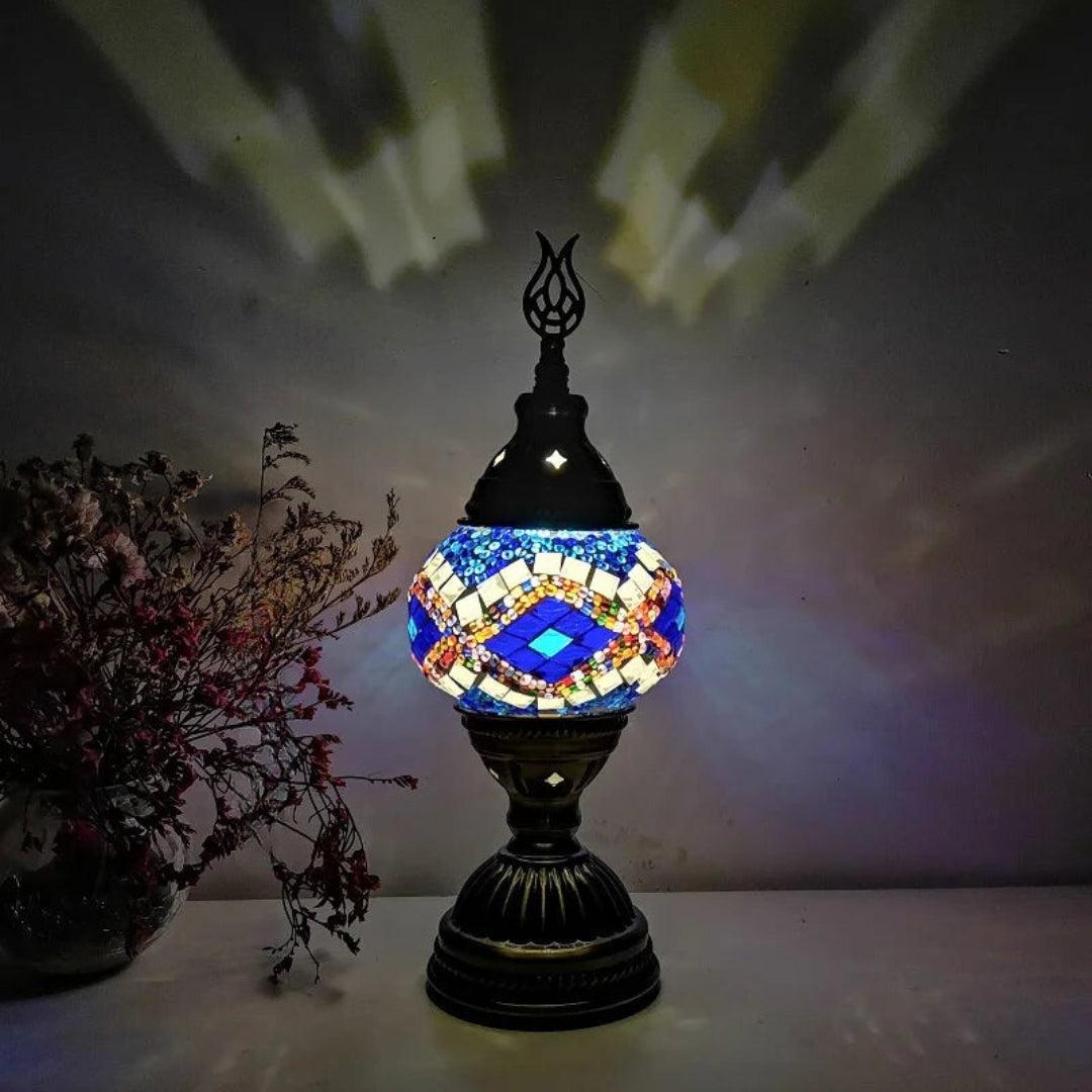 Mosaikk Fargerik Mønster Bordlampe Luvikno