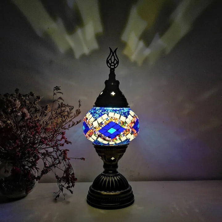 Mosaikk Fargerik Mønster Bordlampe Luvikno