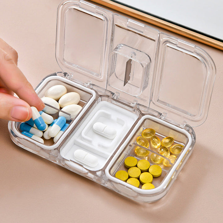 Rektangulær Pill Case Organizer Beholder | Luvikno
