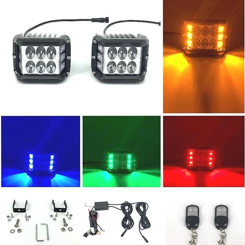 LED strobelys med tre sider for bil | Luvikno