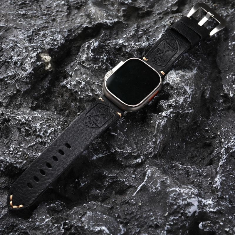 Luvikno | Håndlaget Vintage Skinn Apple Watch Band