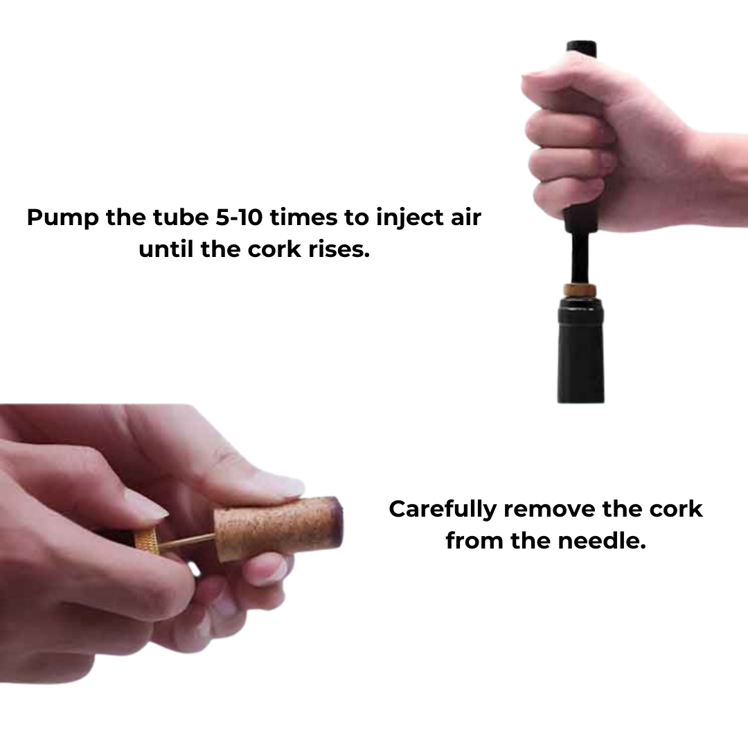 CorkMaster – Luxe Lufttrykk Vinåpner for Enkel Bruk Luvikno