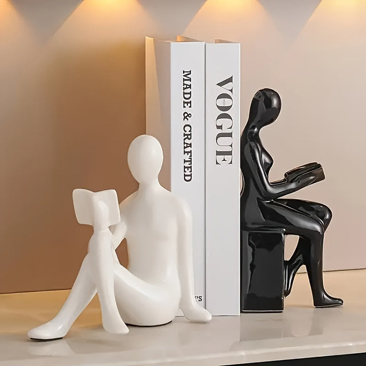 LuxeCeramic - Abstracte keramiske bokstøtter for elegante interiører Luvikno