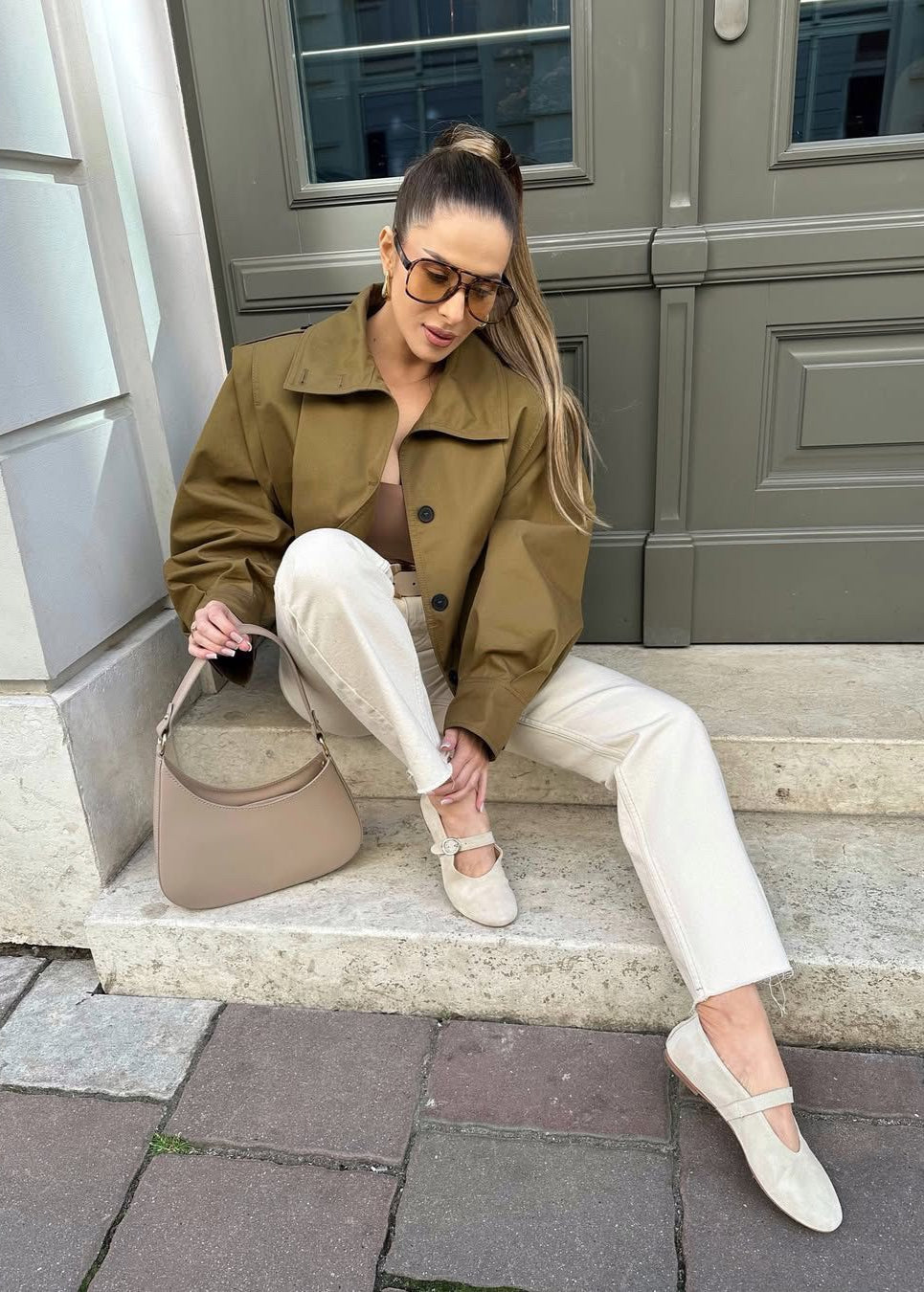 Luvik | Napitakki olkatapeilla – Khaki