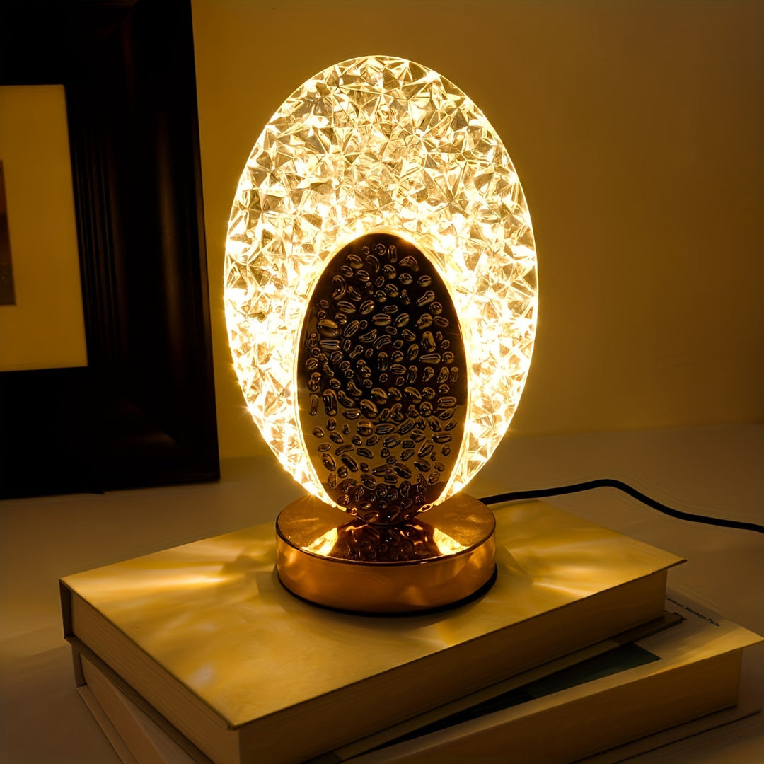 FeatherLamp - USB berøringsbordlampe med unikt fjærdesign Luvikno