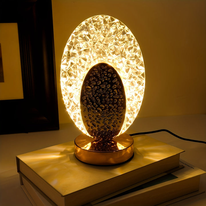 FeatherLamp - USB berøringsbordlampe med unikt fjærdesign Luvikno