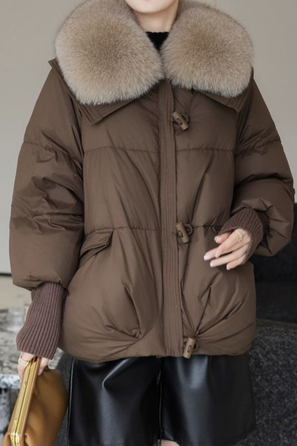 Luvik | Omvendt Kort Puffer-jakke