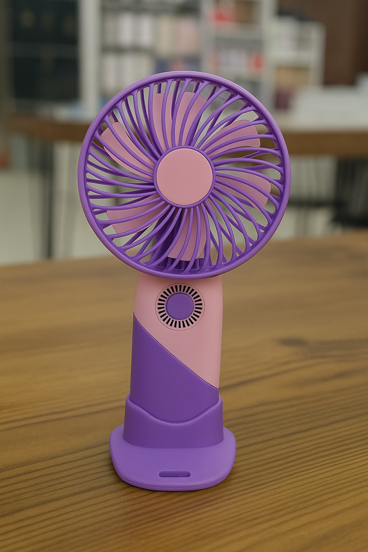 ColorTwist™ Mini Vifte – 3-hastigheter Oppladbar Håndholdt Vifte | Luvikno