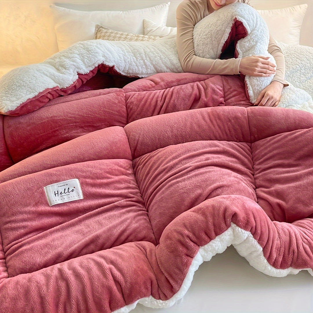 Luvikno | Stilig Hytte Sherpa Fleece Duvet – Ultimat Komfort & Varme