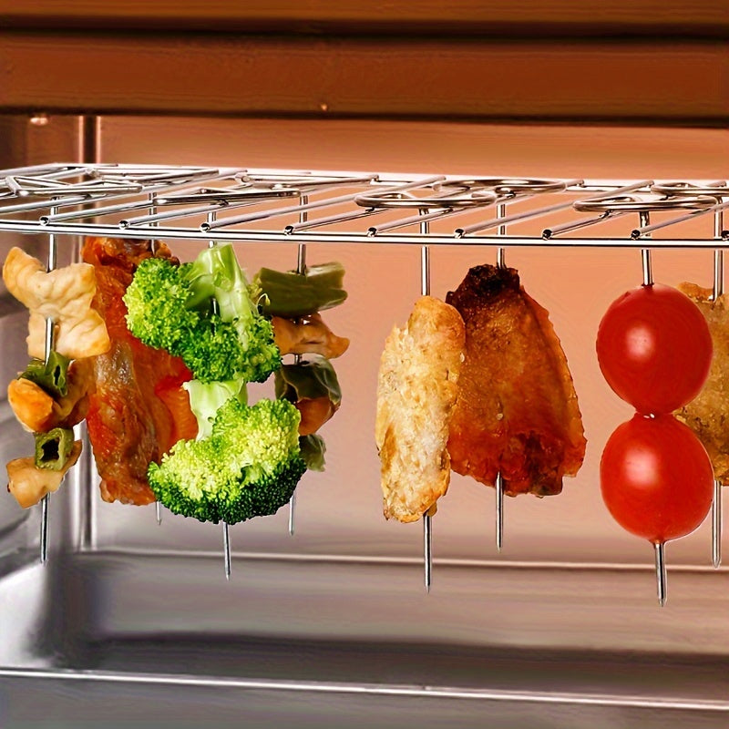 Luvikno | GrillMeisterX Turbo Spyd — Perfekte, saftige spyd uten vridningsstress for din ultimate grillfest (10 deler)