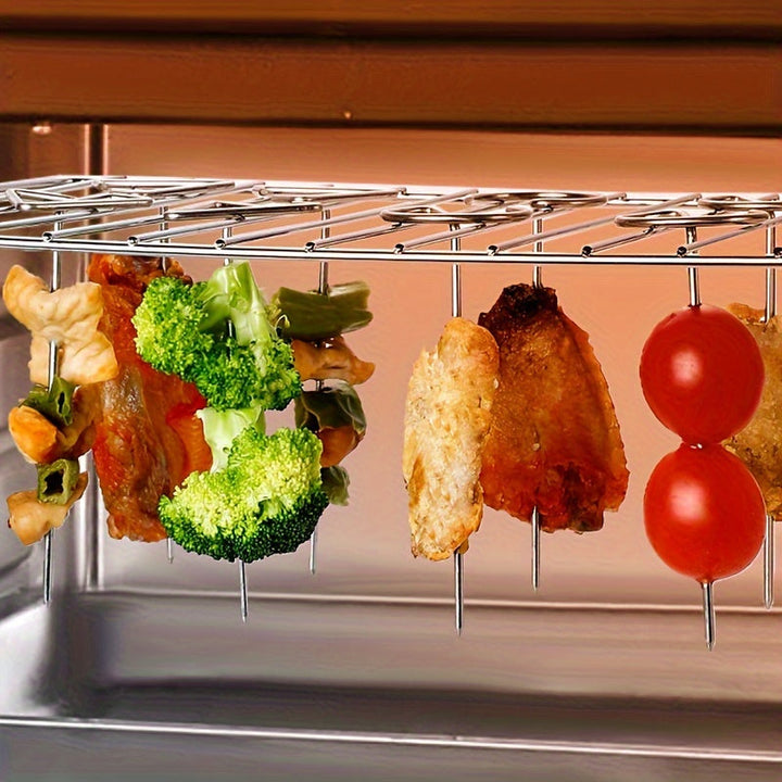 Luvikno | GrillMeisterX Turbo Spyd — Perfekte, saftige spyd uten vridningsstress for din ultimate grillfest (10 deler)