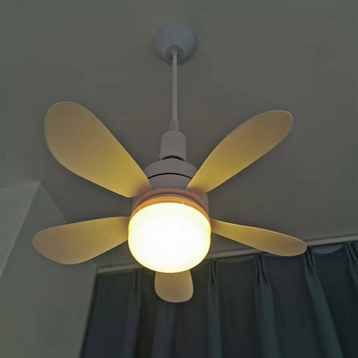 2-i-1 LED Taklampe Vifte med Fjernkontroll, E27/B22 Base | Luvikno