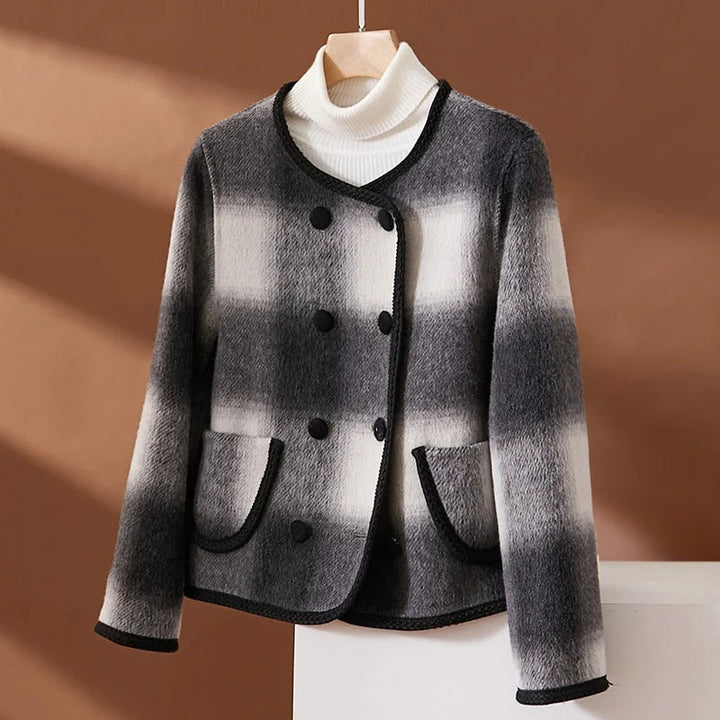 Luvik | Elegant rutete blazer for kvinner