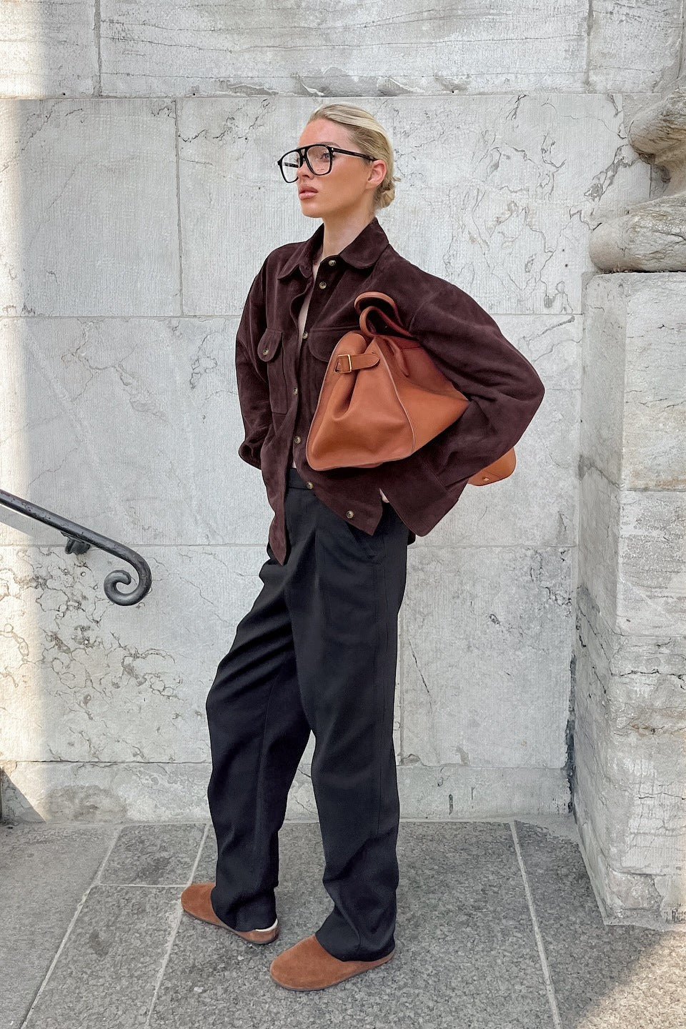 Luvik | Rentoutunut Istuvuus Nahkatakki