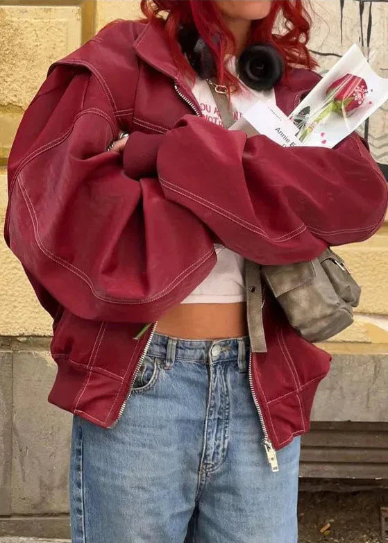 Luvik | Viininpunainen vetoketjuhuppari