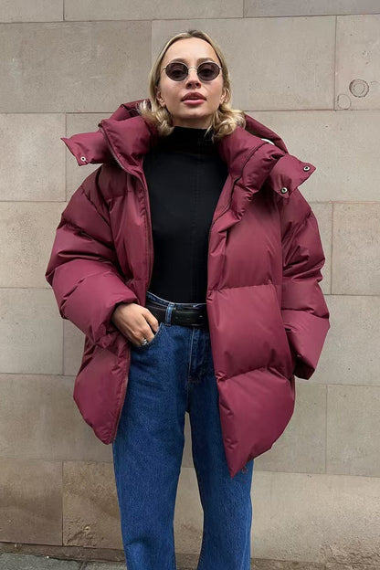 Luvik | Duty Vetoketjullinen Huppupuffertakki