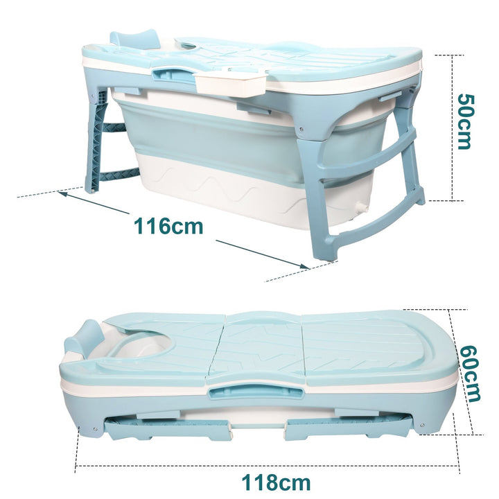 Foldbar badekar med lokk | Luvikno