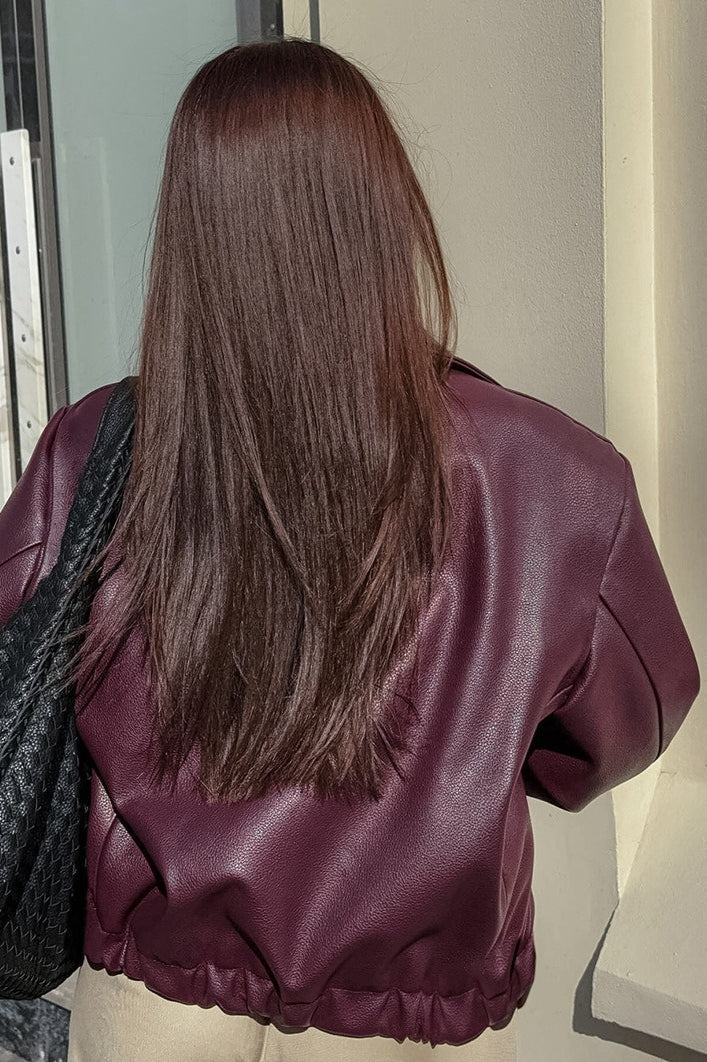 Luvik | Mattan Nahkainen Biker-Takki