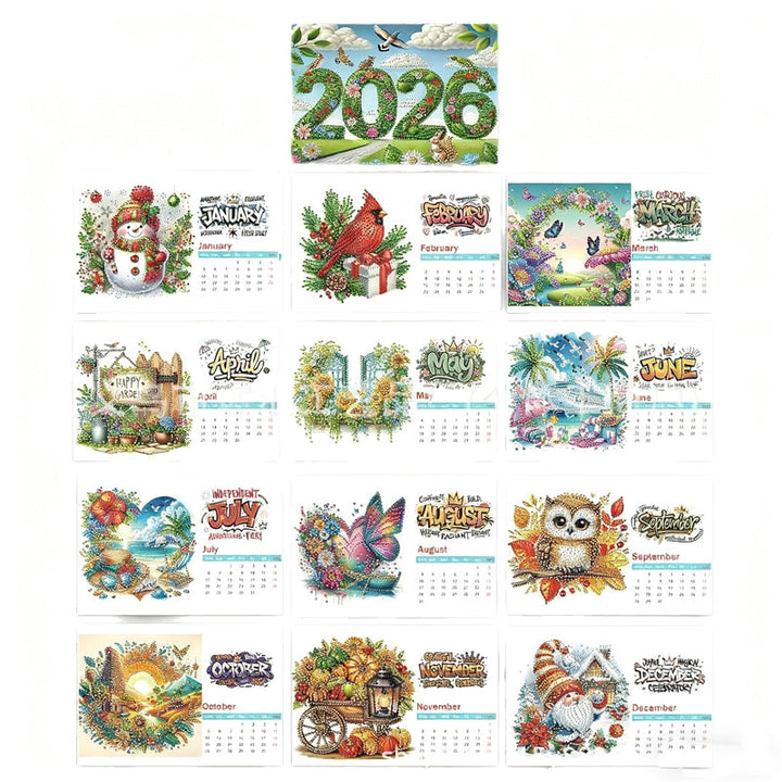 GlimmerCraft - Shiny 2026 DIY Kalender for å Pynte Arbeidsplassen Din Luvikno