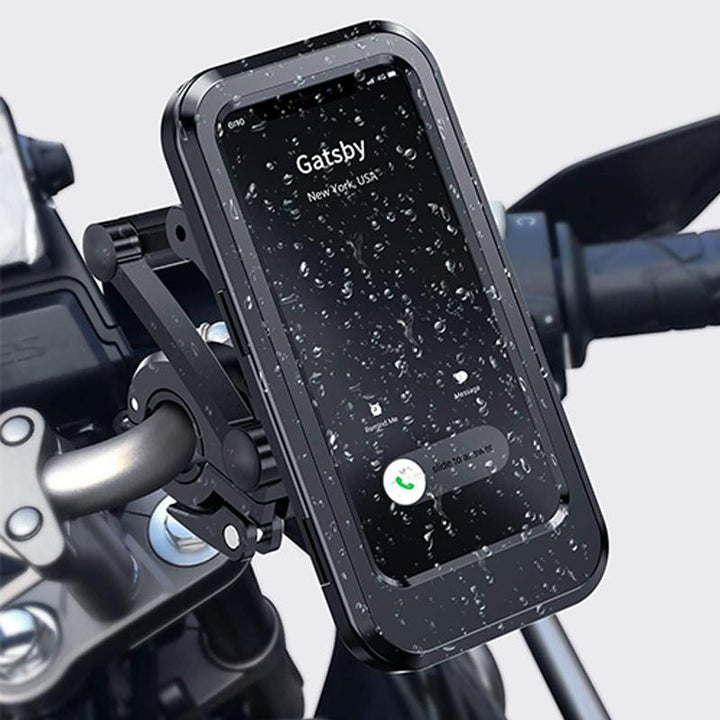 RideCharge Pro – Vanntett telefonholder med USB og 15W trådløs lading for sykkel og el-sykkel | Luvikno