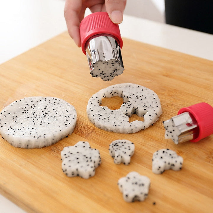 8 stk sett Blomst Stjerneform Grønnsak Frukt Cutter Mold Slicer | Luvikno