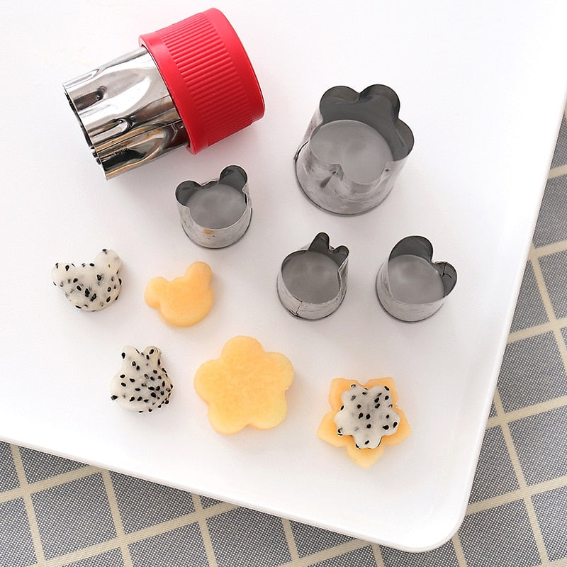 8 stk sett Blomst Stjerneform Grønnsak Frukt Cutter Mold Slicer | Luvikno
