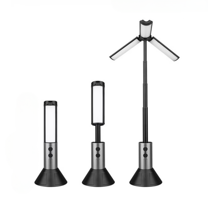 Multifunksjonell LED Campinglykt & Stativ Luvikno