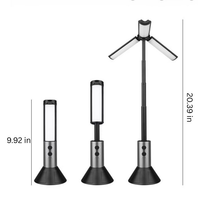 Multifunksjonell LED Campinglykt & Stativ Luvikno